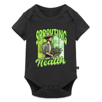 Microgreens Sprouting My Way To Health - Baby Premium short-sleeve bodysuit - black - Front