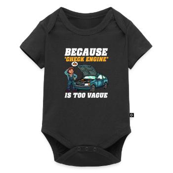 Mécanicien automobile parce que « Vérifier le moteur » est trop vague - Body à manches courtes Premium Bébé - noir - Devant