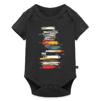 Book Colorful Painting Art Graphic Motif Book - Baby Premium short-sleeve bodysuit - black - Front