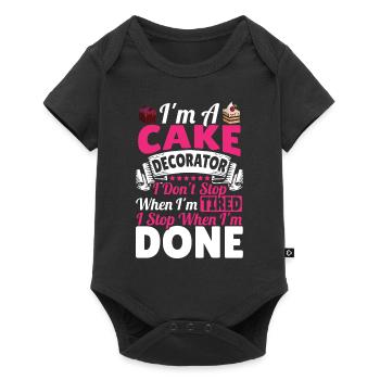 Cupcakes Bakery Owner Pastry Chef - Baby Premium short-sleeve bodysuit - black - Front