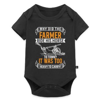 Did The Farmer Ride His Horse To Town? It Was Too - Baby Premium short-sleeve bodysuit - black - Front