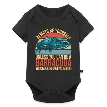Cadeau pour les amateurs de poissons Barracuda - Body à manches courtes Premium Bébé - noir - Devant