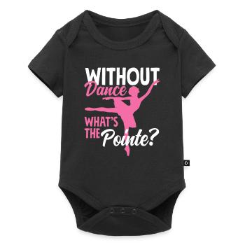 Süßes Ballerina Ballettänzerin Geschenk - Baby Premium Kurzarmbody - Schwarz - Vorne