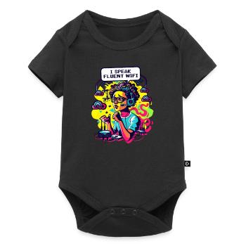 Network Engineering I Speak Fluent Wi-Fi - Baby Premium short-sleeve bodysuit - black - Front