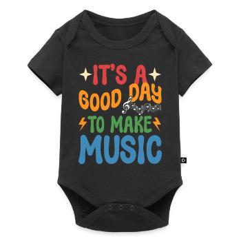 It's A Good Day To Make Music Musikdirektor - Baby Premium Kurzarmbody - Schwarz - Vorne