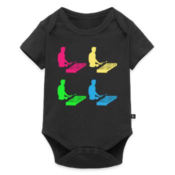 Colorful Rhythms Xylophone Virtuoso Gift - Baby Premium short-sleeve bodysuit - black - Front