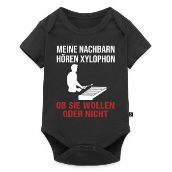 Xylophone Sounds for the Neighbors Gift - Baby Premium short-sleeve bodysuit - black - Front