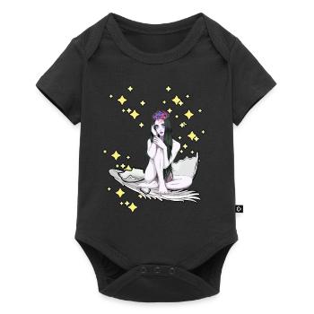 Fantasy Elf Fairy Tarum Playful Nostalgic Retro - Baby Premium short-sleeve bodysuit - black - Front