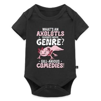 What'S An Axolotl'S Favorite Movie Genre? Gill-Ari - Baby Premium short-sleeve bodysuit - black - Front