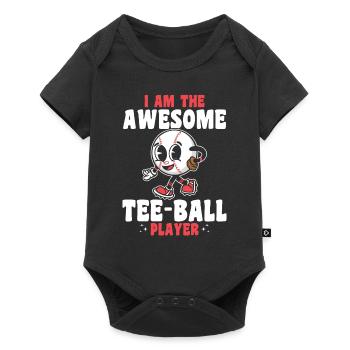 Joueur de T-ball - Je suis le génial joueur de Tee-ball - Body à manches courtes Premium Bébé - noir - Devant