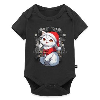 Chat, Conte De Fées, Personnage De Conte De Fées, Chats, Chat, Enfant - Body à manches courtes Premium Bébé - noir - Devant