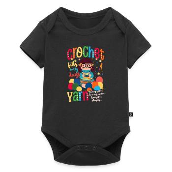Journée des remplissages au crochet - Body à manches courtes Premium Bébé - noir - Devant
