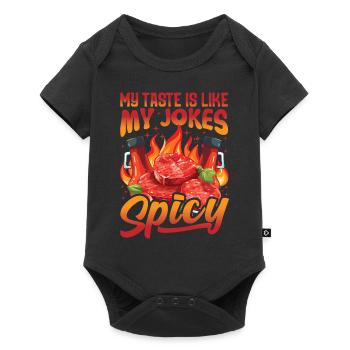 Red Hot Lover Pizza Chili Sauce Spicy Food Dress - Baby Premium short-sleeve bodysuit - black - Front