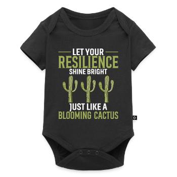 Laissez votre résilience briller de mille feux, comme un bloo - Body à manches courtes Premium Bébé - noir - Devant