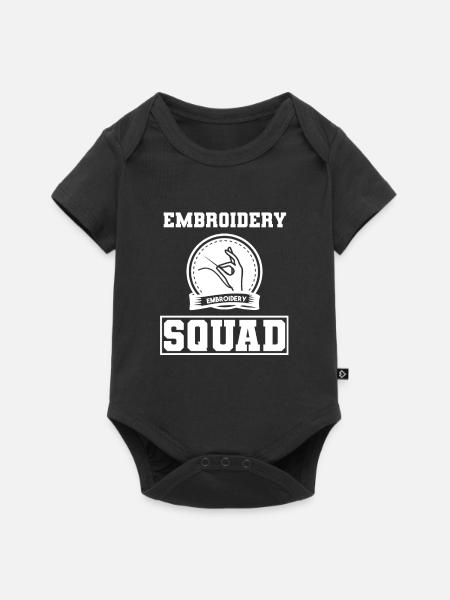 Quilting Lover Modedesigner Näherin - Baby Premium Kurzarmbody - Schwarz
