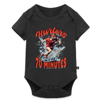 Hurling Les hurlers le font pendant 70 minutes - Body à manches courtes Premium Bébé - noir - Devant