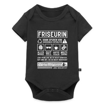 May contain traces of sarcasm - Baby Premium short-sleeve bodysuit - black - Front