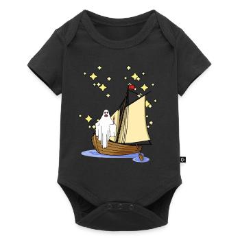Fantômes, Marin, Hanter, Fantôme, Horreur, Halloween - Body à manches courtes Premium Bébé - noir - Devant