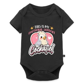 Cockatiel This Is My Emotional Support Bird Lover - Baby Premium short-sleeve bodysuit - black - Front