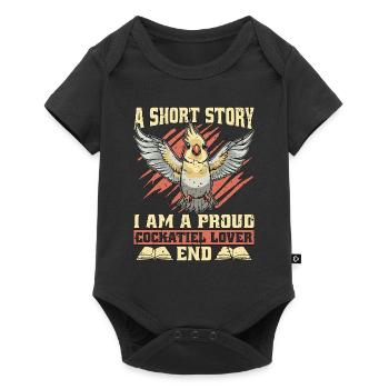 Cockatiel Lover A Short Story I Am Animal Lover - Baby Premium short-sleeve bodysuit - black - Front