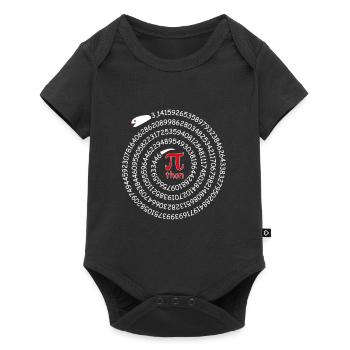 Pi Python Jeu de mots Cercle Nombre Serpent Math - Body à manches courtes Premium Bébé - noir - Devant