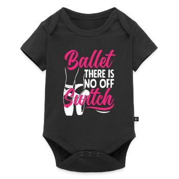 Süßes Ballerina Ballettänzerin Geschenk - Baby Premium Kurzarmbody - Schwarz - Vorne