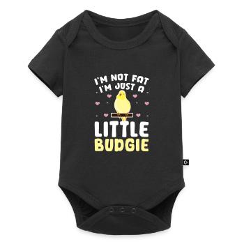 Perruche oiseau animal de compagnie perruche cadeau - Body à manches courtes Premium Bébé - noir - Devant
