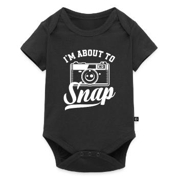 Photographer Camera Pun - Baby Premium short-sleeve bodysuit - black - Front