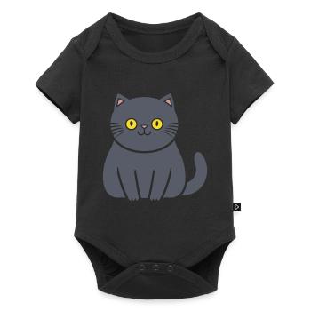 Chartreux little cat - Baby Premium short-sleeve bodysuit - black - Front