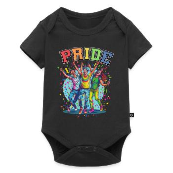 Rainbow Connection Embrace, Happy Pride - Baby Premium Kurzarmbody - Schwarz - Vorne