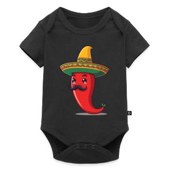 Aesthetic Chili Streetwear Mexican Hot Style - Baby Premium short-sleeve bodysuit - black - Front
