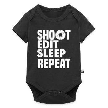 Photographer Profession - Baby Premium short-sleeve bodysuit - black - Front