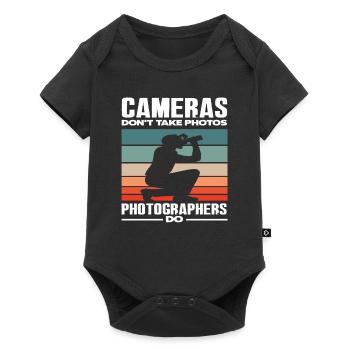 Photographe Passion Photographie - Body à manches courtes Premium Bébé - noir - Devant