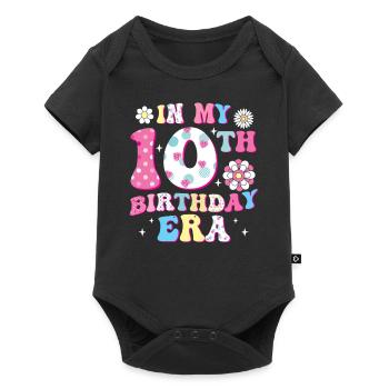 Bienvenue à l’âge du 10e anniversaire - Body à manches courtes Premium Bébé - noir - Devant