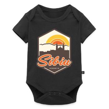 Sibiu - Roumanie - Body à manches courtes Premium Bébé - noir - Devant