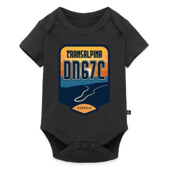 Transalpina - DN67C, Romania - Baby Premium short-sleeve bodysuit - black - Front