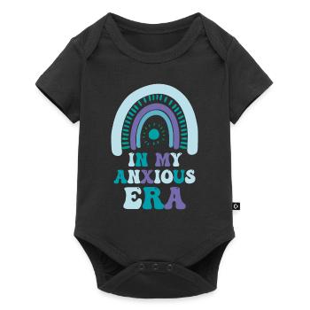 À l’ère de l’anxiété, je repense drôle - Body à manches courtes Premium Bébé - noir - Devant