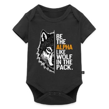 Wolf Wolves Funny Sayings Wolf Pack Animals - Baby Premium short-sleeve bodysuit - black - Front