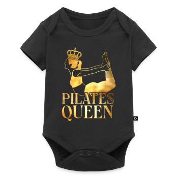 Instructeur de Pilates Professeur de Pilates - Body à manches courtes Premium Bébé - noir - Devant
