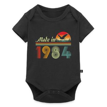 Vinatge 1984 Cadeau d’anniversaire - Body à manches courtes Premium Bébé - noir - Devant