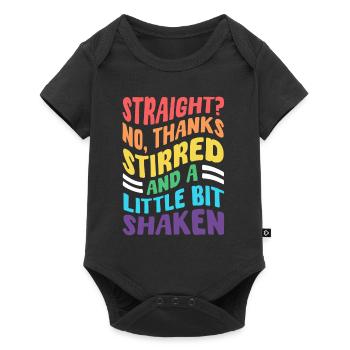 T-shirt drôle du mois de la fierté LGBTQ - Body à manches courtes Premium Bébé - noir - Devant