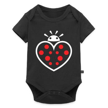 amour Coccinelle - Body à manches courtes Premium Bébé - noir - Devant