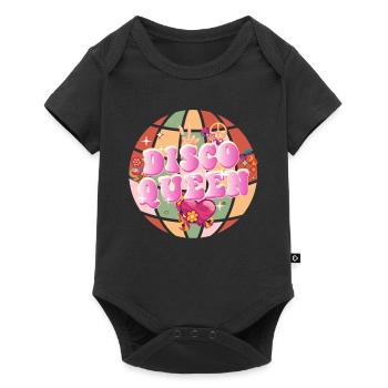 Disco Groovy Hippie des années 70 des années 80 Vintage Seventies - Body à manches courtes Premium Bébé - noir - Devant