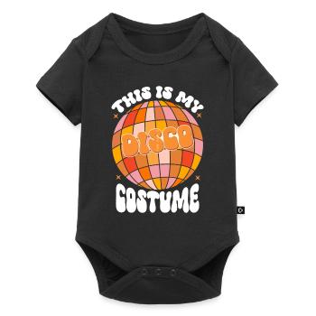 Disco Groovy Hippie des années 70 des années 80 Vintage Seventies - Body à manches courtes Premium Bébé - noir - Devant