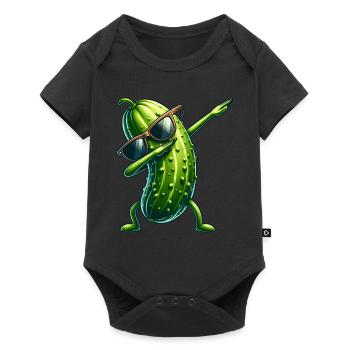 Cornichon aigre au concombre - Body à manches courtes Premium Bébé - noir - Devant