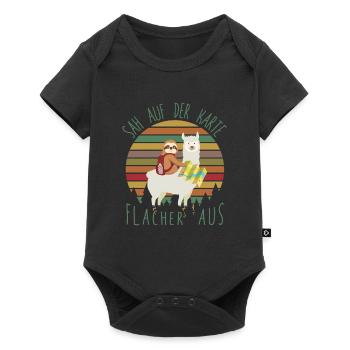 Looked flatter on the map FaulWanderer - Baby Premium short-sleeve bodysuit - black - Front