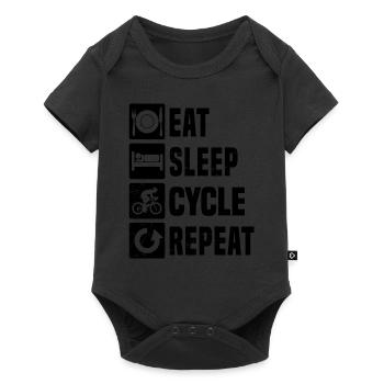Rennradfahren Roadbike Rennradfahrer Damen - Baby Premium Kurzarmbody - Schwarz - Vorne