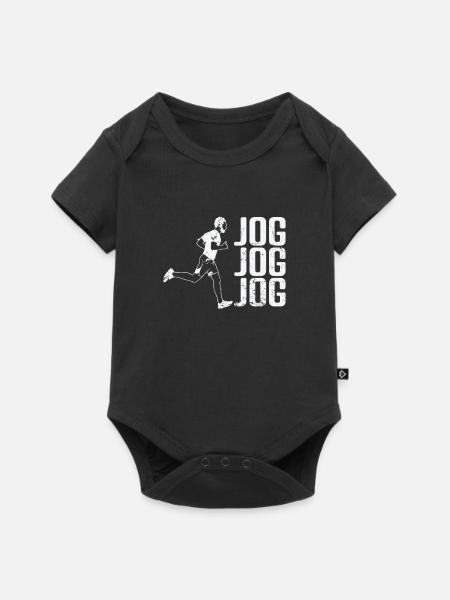 Jogging Joggen - Baby Premium Kurzarmbody - Schwarz