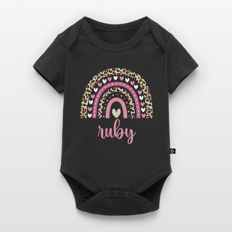 Ruby Regenbogen Name Geburtstag Ruby Baby Premium Kurzarmbody