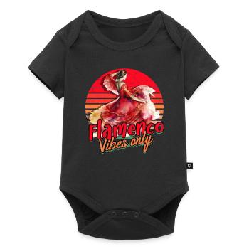Ambiance flamenco uniquement - Body à manches courtes Premium Bébé - noir - Devant